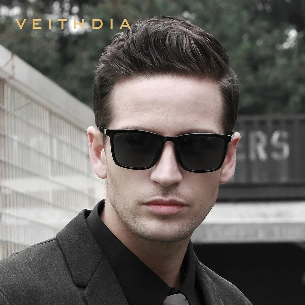 Unisex Polarized Square Sunglasses