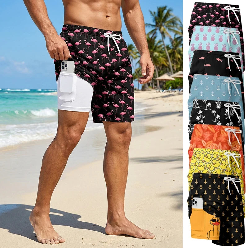 Quick Dry Compression Swim Trunks