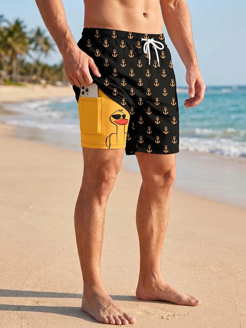 Quick Dry Compression Swim Trunks
