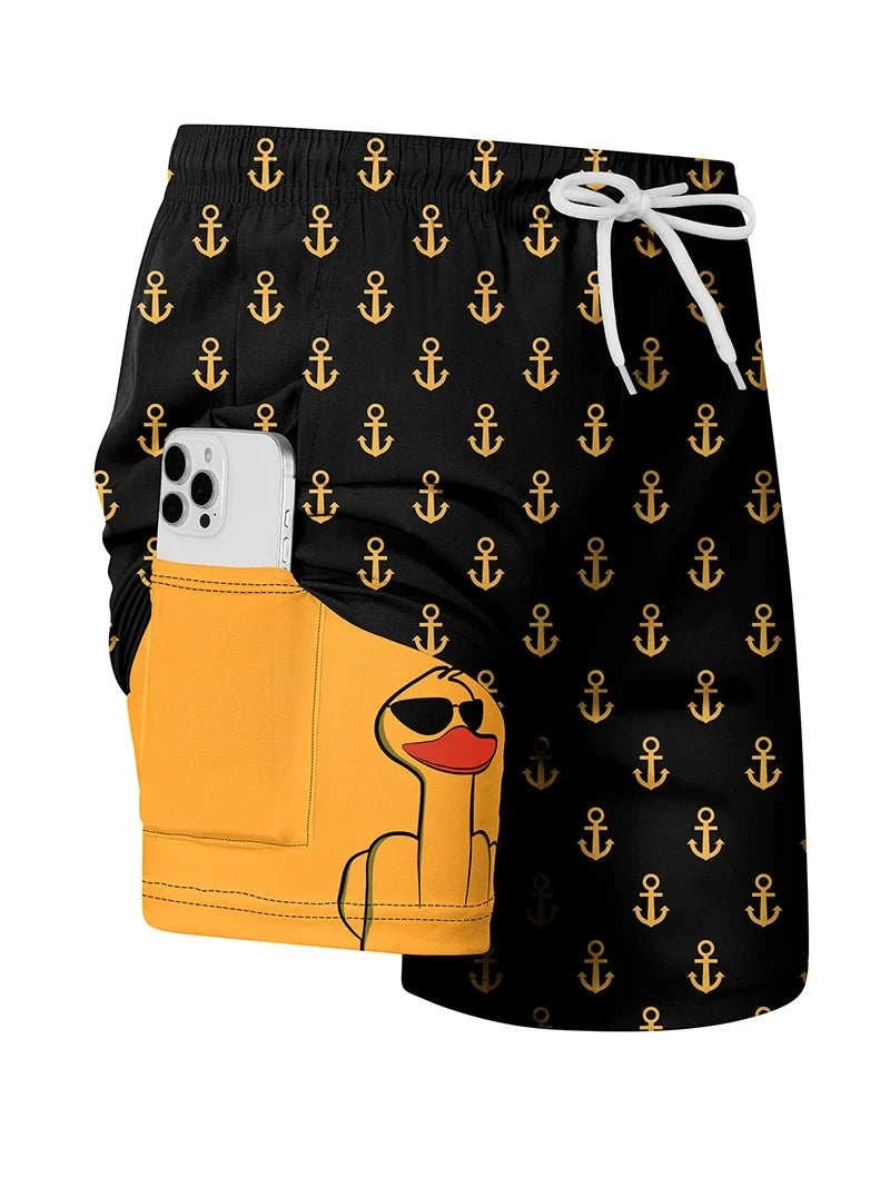 Quick Dry Compression Swim Trunks